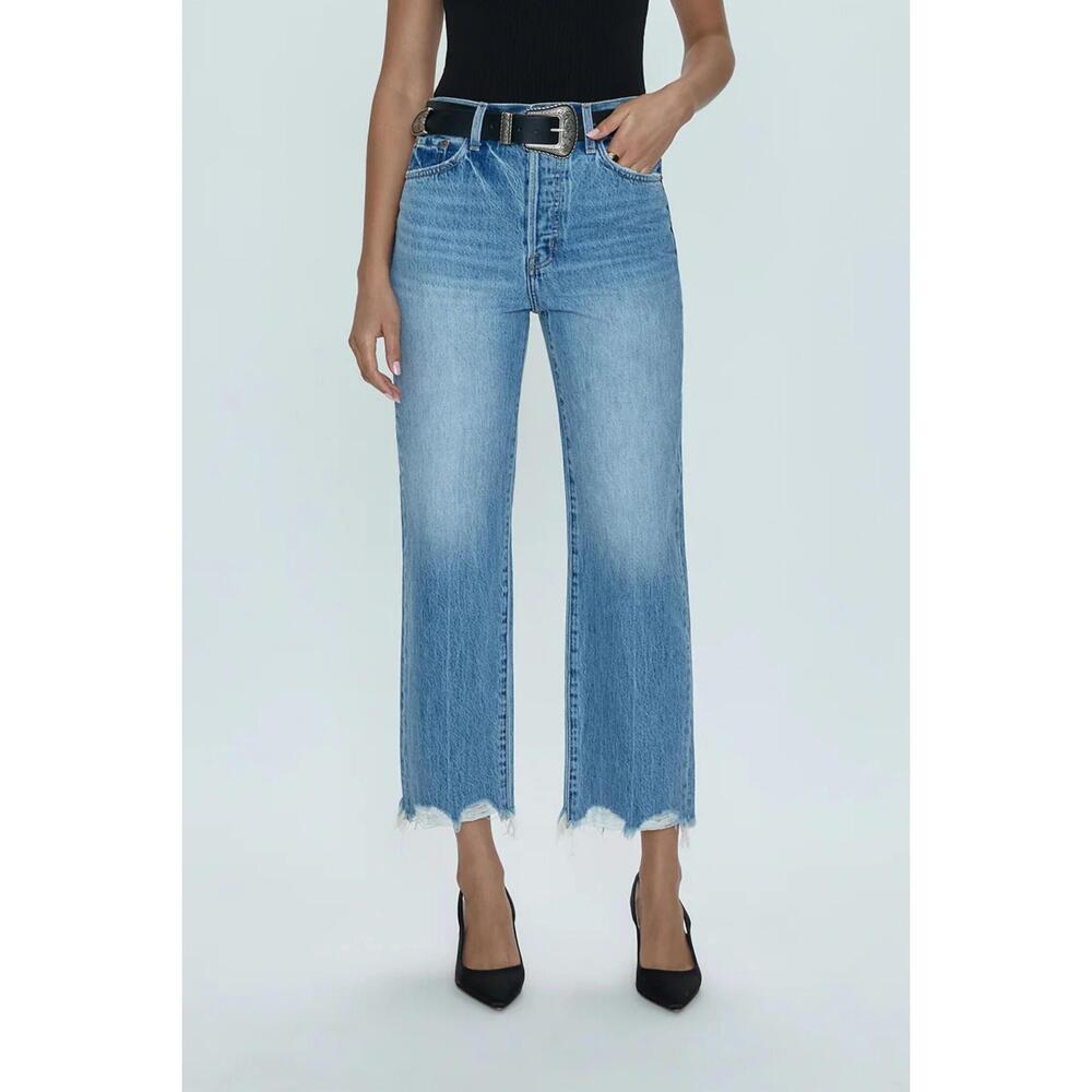 NEW PISTOLA cassie crop-era jeans in era vintage